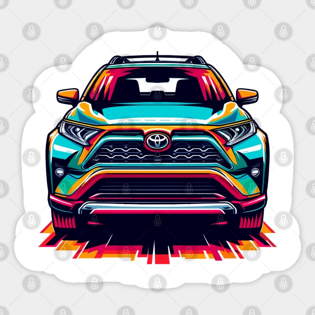 Toyota RAV4 Sticker by Vehicles-Art